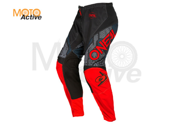 Штаны кросс-эндуро O'NEAL Element Camo V.22, черно-красные